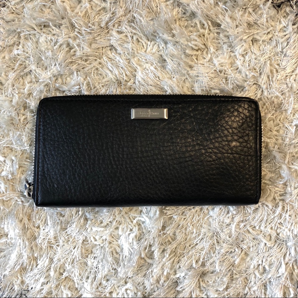Cole Haan Black Leather Wallet Clutch